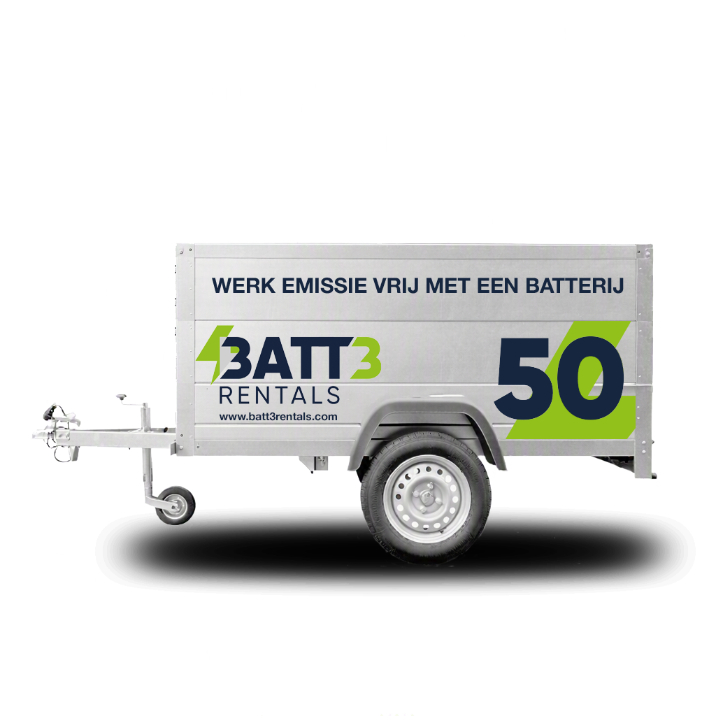 De krachtige 50kWh mobiele batterij met maar liefst 24kW vermogen